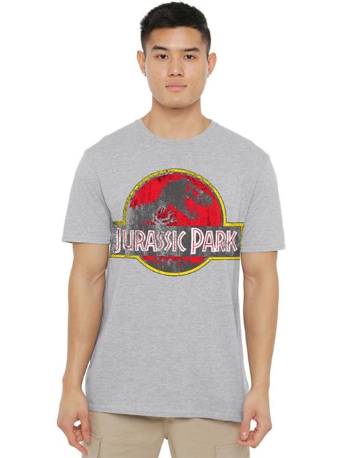 Camiseta diseño logo envejecido de algodón ringspun para adultos unisex - jurassic park - Kiabi Camiseta diseño logo envejecido de algodón ringspun para adultos unisex - jurassic park - Kiabi