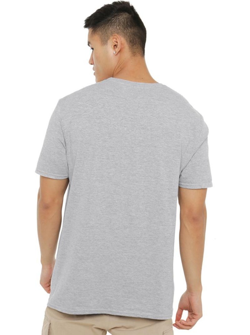 Camiseta diseño logo envejecido de algodón ringspun para adultos unisex - jurassic park Gris gris claro - Kiabi