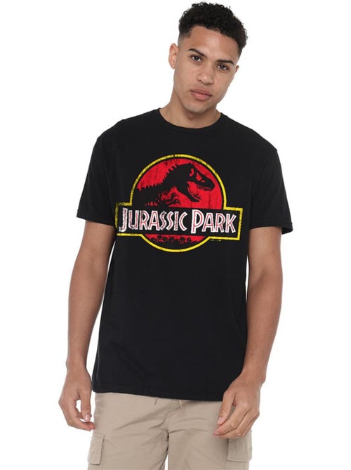 Camiseta diseño logo envejecido de algodón ringspun para adultos unisex - jurassic park - Kiabi Camiseta diseño logo envejecido de algodón ringspun para adultos unisex - jurassic park - Kiabi