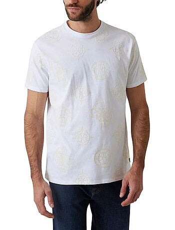 Camiseta diseño logo repetido para hombre - guess