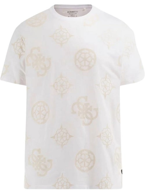Camiseta diseño logo repetido para hombre - guess - Kiabi
