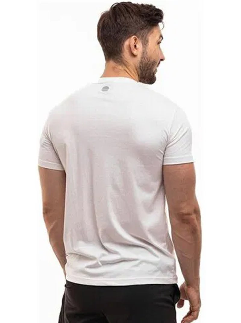 Camiseta diseño logo repetido para hombre - ozoshi Blanco - Kiabi