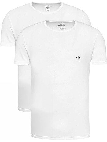 Camiseta diseño logotipo para hombre - pack de 2 - armani exchange