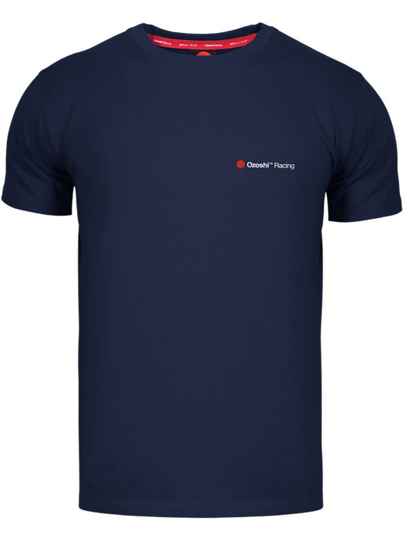 Camiseta diseño logotipo pequeño para hombre - ozoshi Azul marino - Kiabi