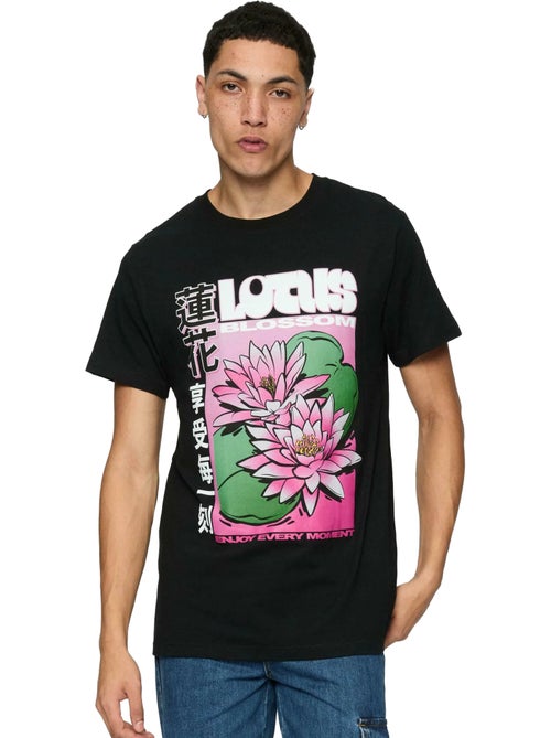 Camiseta diseño loto para hombre - mister tee - Kiabi