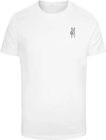 Camiseta diseño mano de la paz para hombre - mister tee