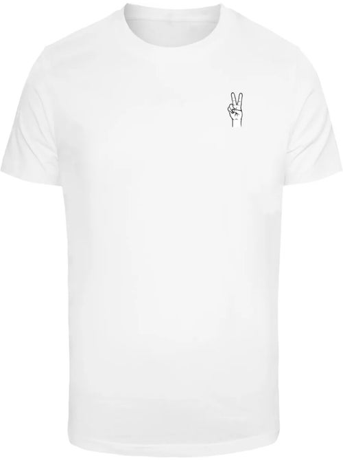Camiseta diseño mano de la paz para hombre - mister tee - Kiabi