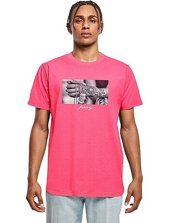 Camiseta diseño manos rezando para hombre - mister tee