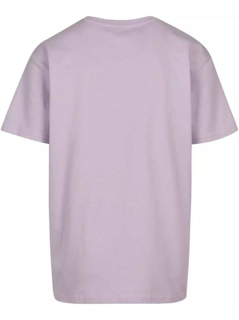 Camiseta diseño mezclado para hombre - mister tee Malva lila - Kiabi