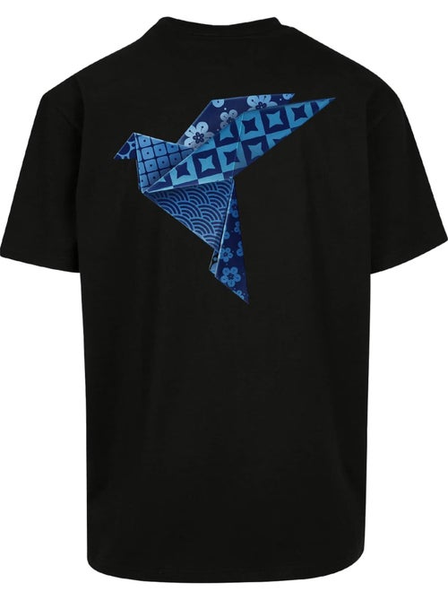 Camiseta diseño pájaro de papel para hombre - mister tee - Kiabi