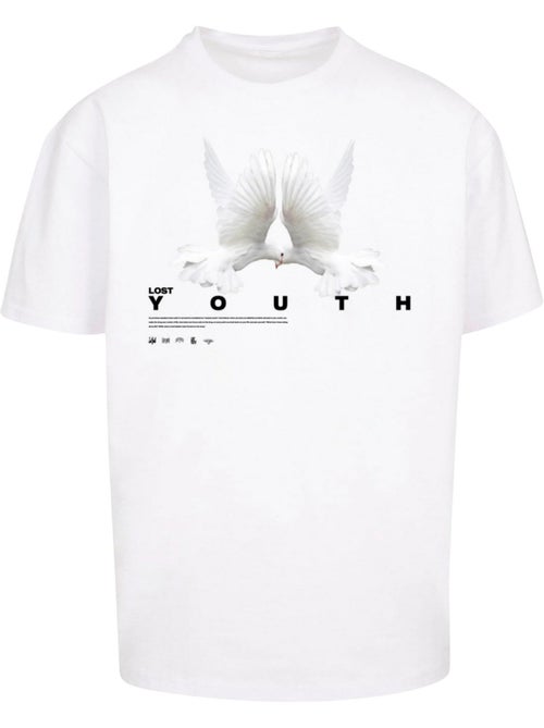 Camiseta diseño paloma para hombre - lost youth - Kiabi
