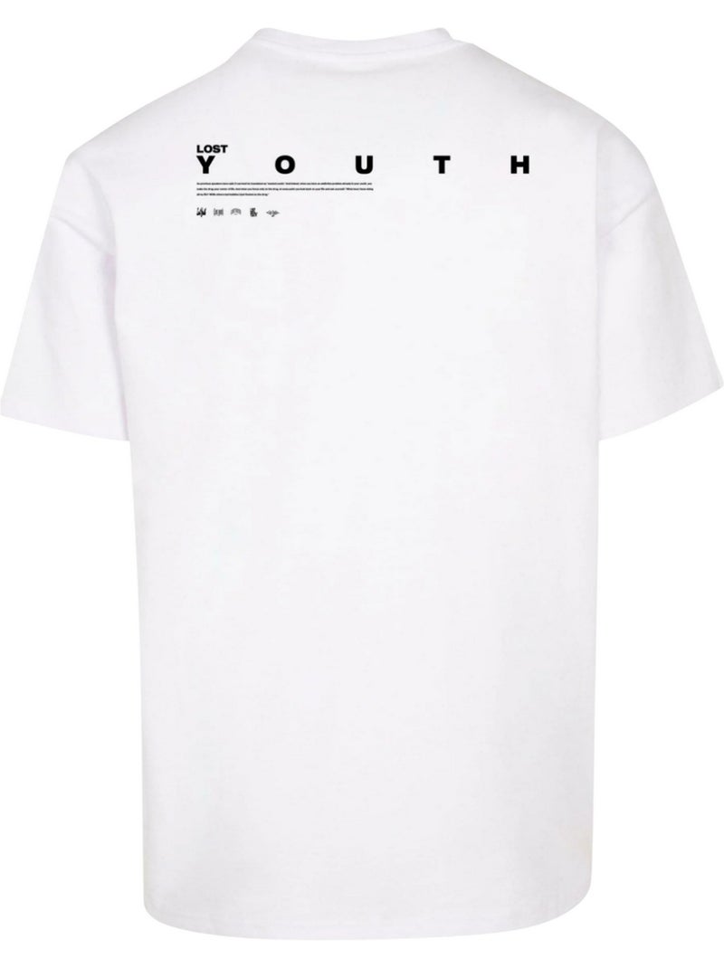 Camiseta diseño paloma para hombre - lost youth Blanco - Kiabi