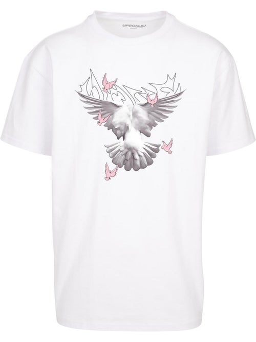 Camiseta diseño palomas para hombre - mister tee - Kiabi