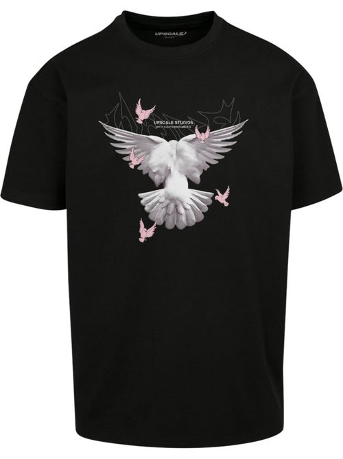 Camiseta diseño palomas para hombre - mister tee - Kiabi