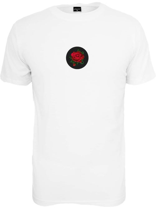 Camiseta diseño parche de rosa para hombre - mister tee - Kiabi