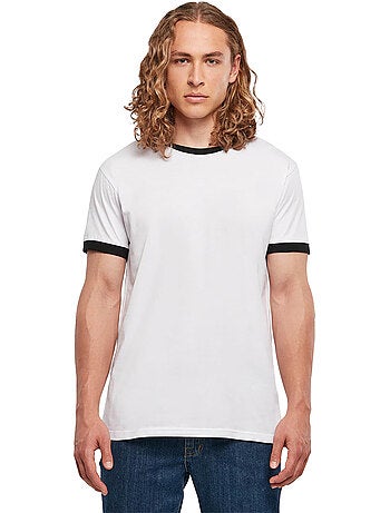 Camiseta diseño ringer para hombre - build your brand
