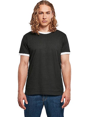 Camiseta diseño ringer para hombre - build your brand