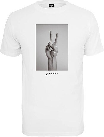 Camiseta diseño símbolo de la paz para hombre - mister tee