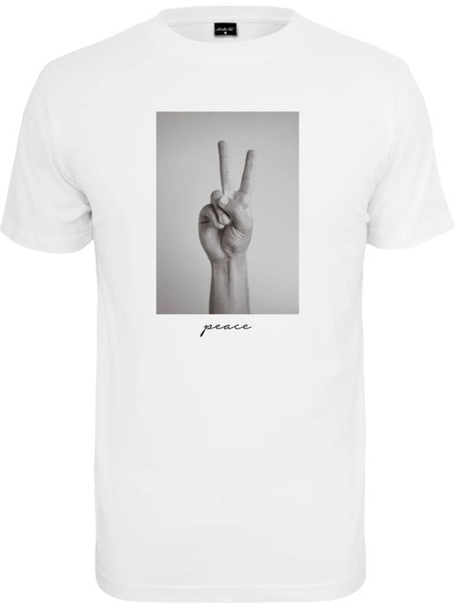Camiseta diseño símbolo de la paz para hombre - mister tee - Kiabi