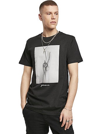 Camiseta diseño símbolo de la paz para hombre - mister tee