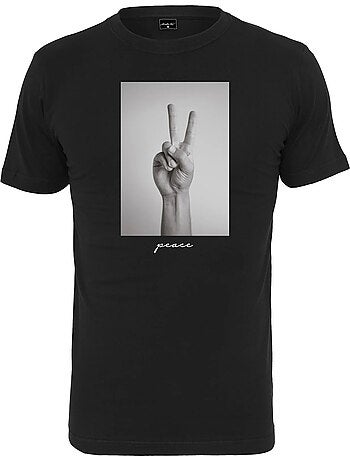Camiseta diseño símbolo de la paz para hombre - mister tee