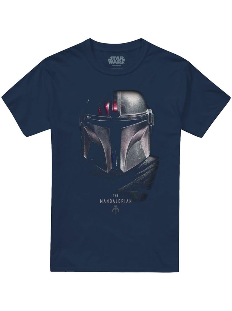 Camiseta diseño sombra para adultos unisex - star wars the mandalorian Azul marino - Kiabi