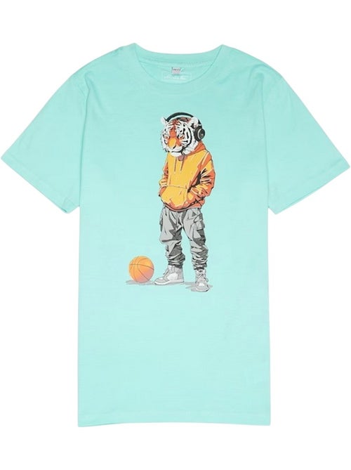 Camiseta diseño tigre deportivo para niños/niñas - mister tee - Kiabi Camiseta diseño tigre deportivo para niños/niñas - mister tee - Kiabi