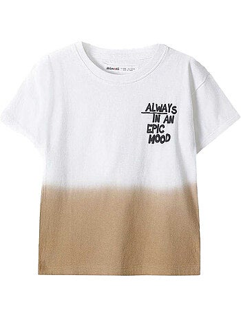Camiseta diseño tinte por inmersión de manga corta niños - minoti