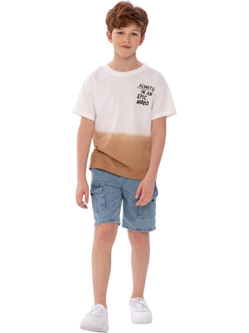 Camiseta diseño tinte por inmersión de manga corta niños - minoti - Kiabi Camiseta diseño tinte por inmersión de manga corta niños - minoti - Kiabi