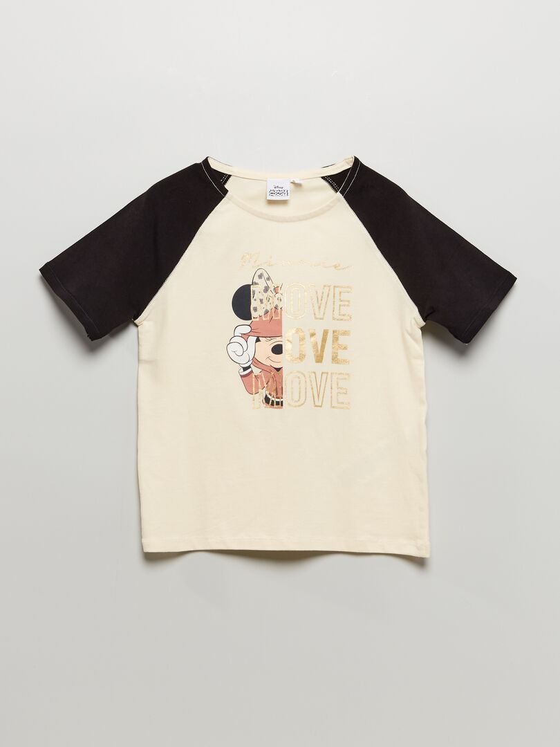 Camiseta 'Disney' con mangas en contraste BEIGE - Kiabi