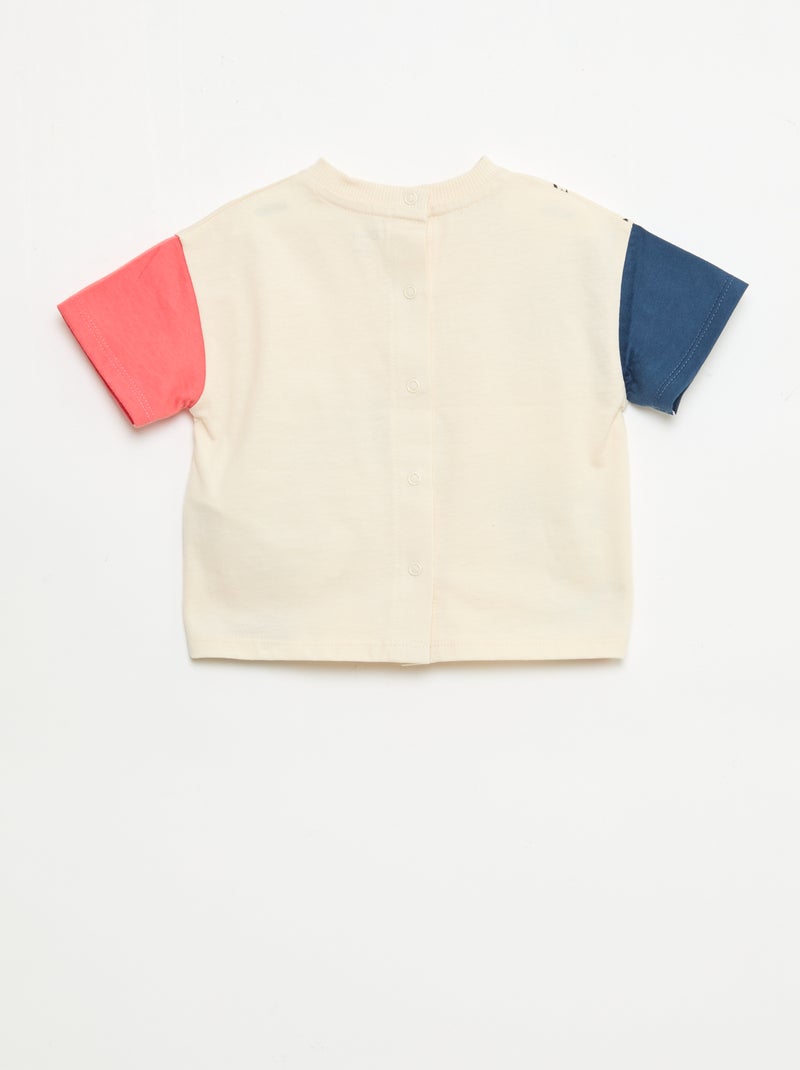 Camiseta 'Disney' de manga corta Beige - Kiabi