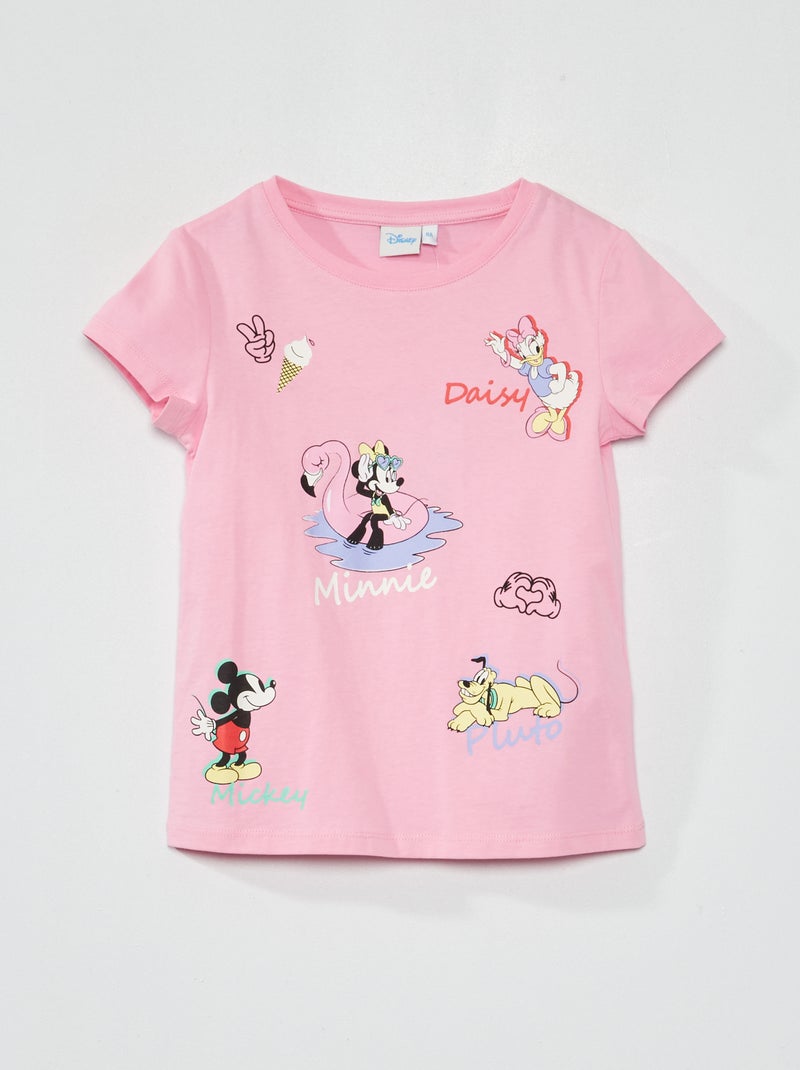 Camiseta 'Disney' de manga corta ROSA - Kiabi