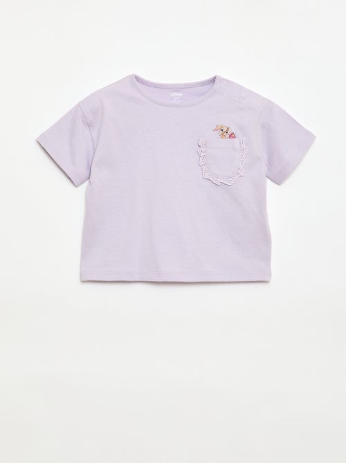 Camiseta 'Disney' de manga corta y bolsillo con volante - Kiabi
