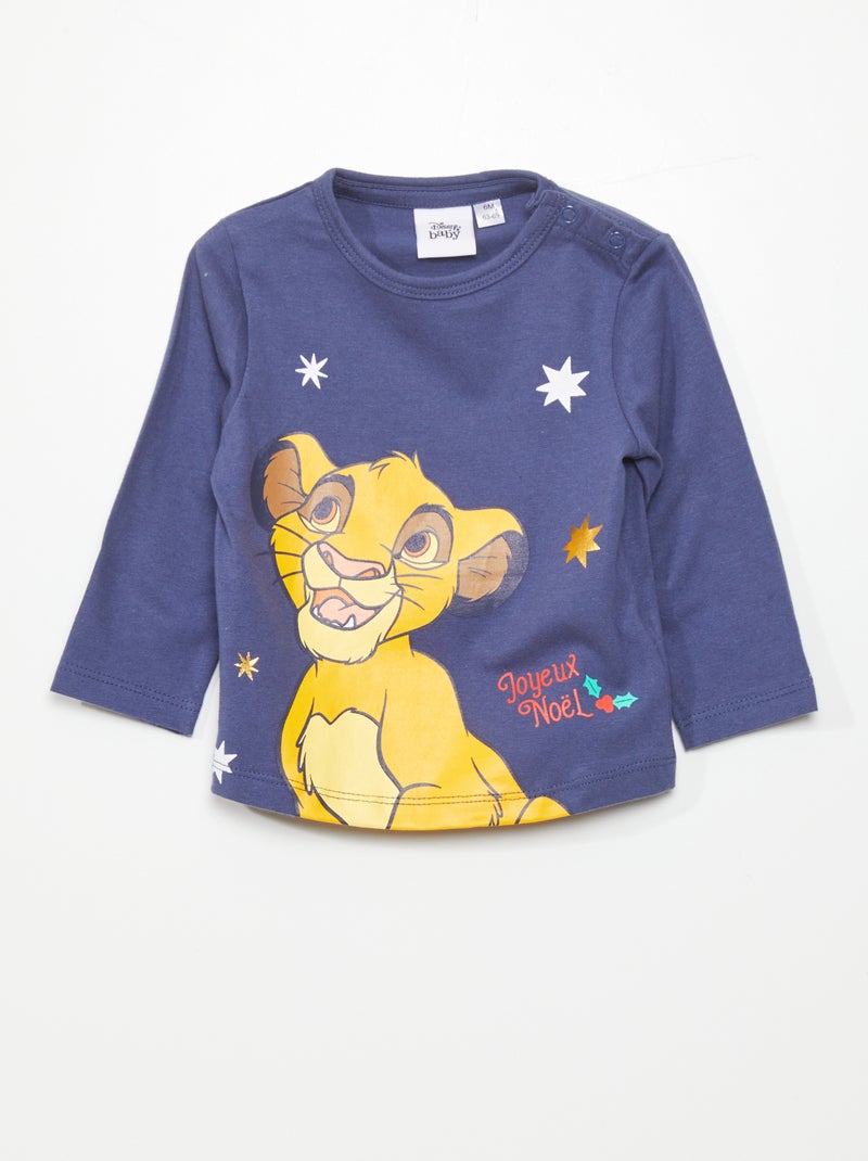 Camiseta 'Disney' de manga larga AZUL - Kiabi