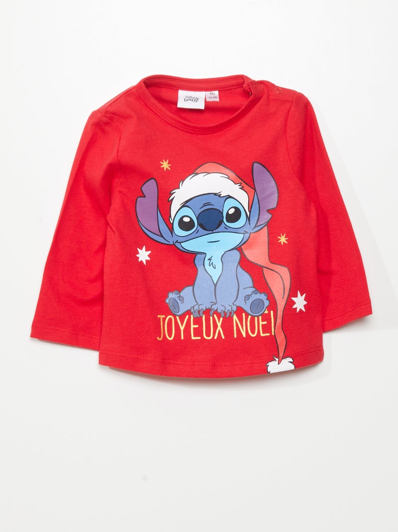 Camiseta 'Disney' de manga larga ROJO - Kiabi