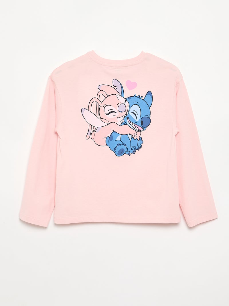 Camiseta 'Disney' de manga larga Rosa - Kiabi