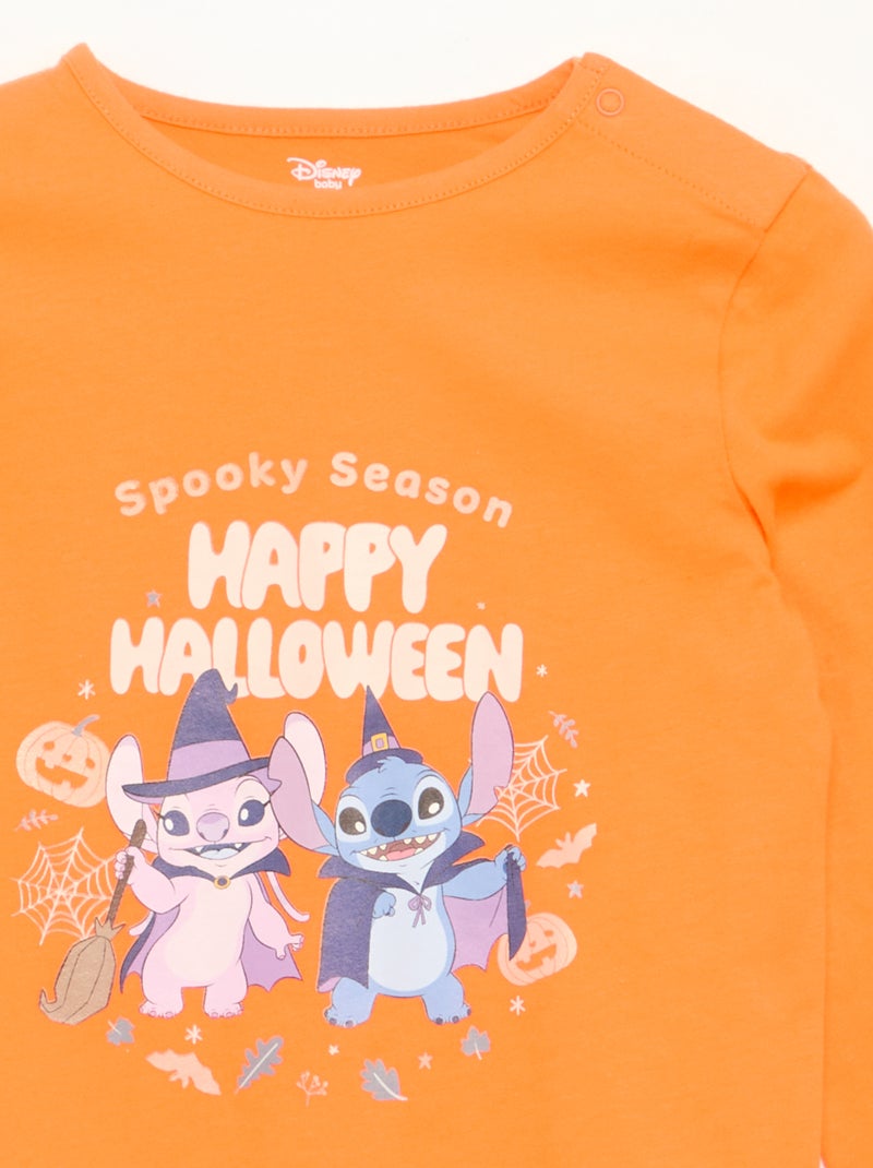 Camiseta 'Disney' 'Halloween' de manga larga Naranja - Kiabi