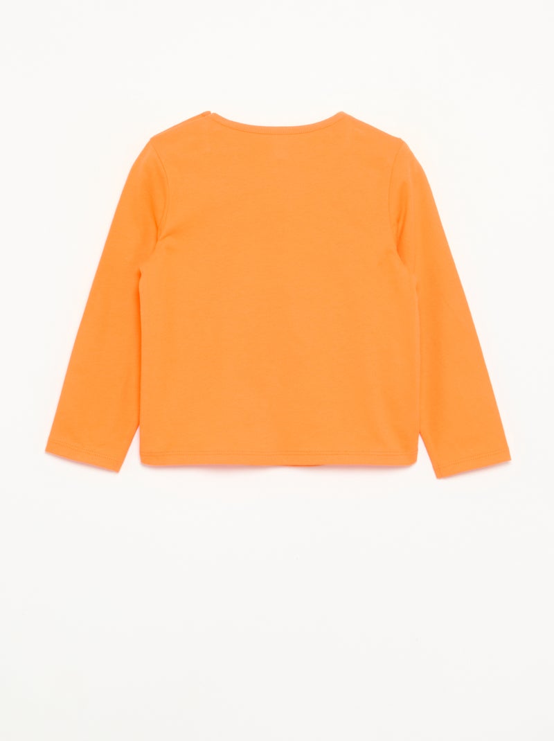 Camiseta 'Disney' 'Halloween' de manga larga Naranja - Kiabi