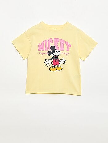 Camiseta 'Disney' 'Mickey' en algodón liso