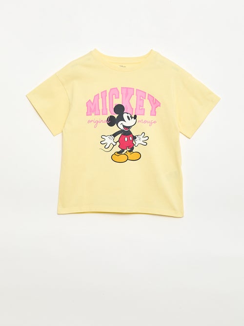 Camiseta 'Disney' 'Mickey' en algodón liso - Kiabi
