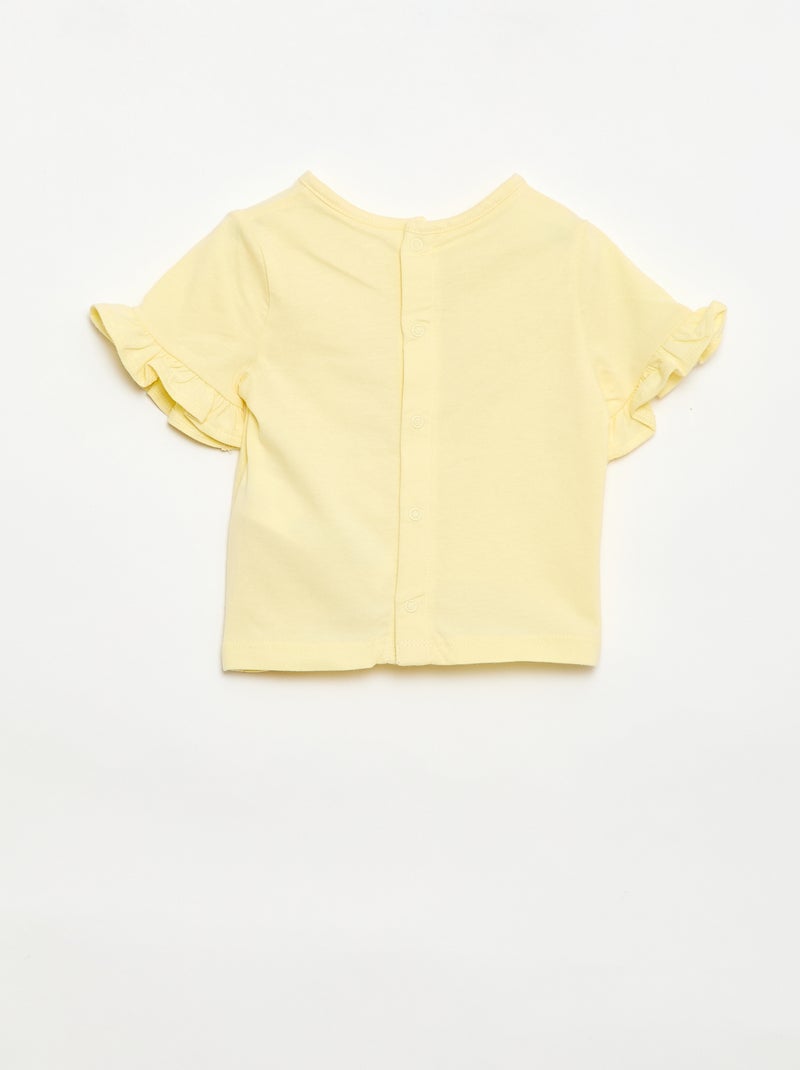 Camiseta "Disney" "Minnie" de manga corta Amarillo - Kiabi