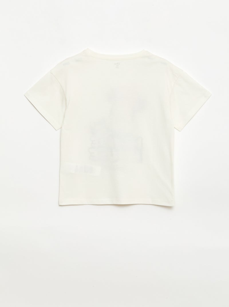 Camiseta 'Disney' 'Minnie' en algodón liso Blanco - Kiabi