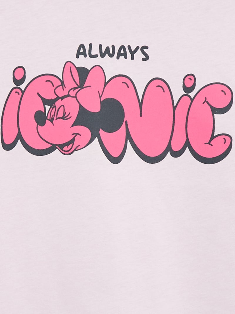 Camiseta 'Disney' 'Minnie' en algodón liso Purpura - Kiabi