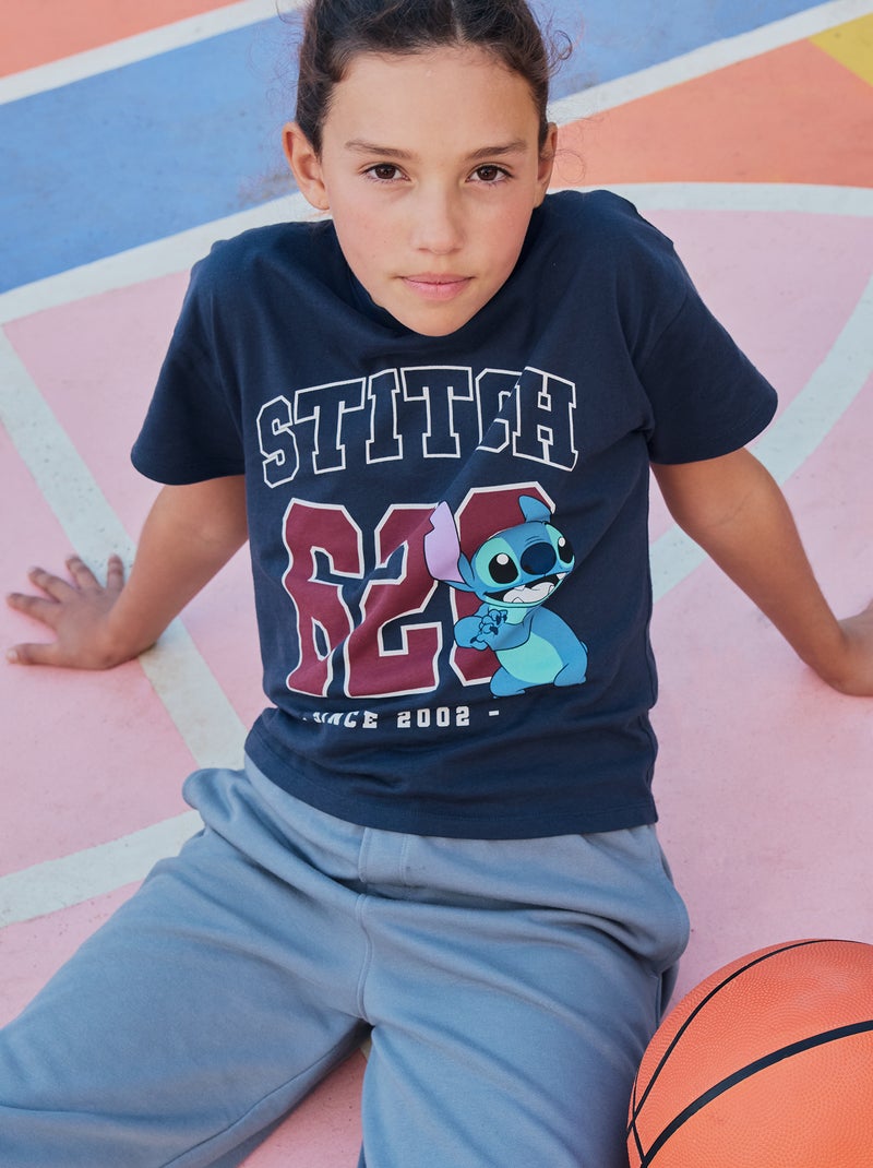 Camiseta 'Disney' 'Stitch' de manga corta Azul - Kiabi