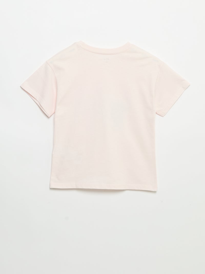 Camiseta 'Disney' 'Stitch' de manga corta Rosa - Kiabi