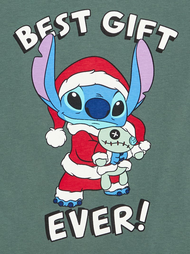 Camiseta 'Disney' 'Stitch' de manga larga Verde - Kiabi