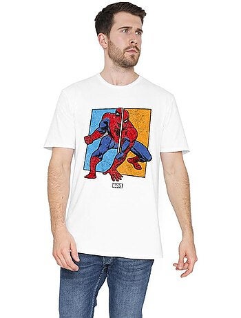 Camiseta dividido para hombre - spider-man