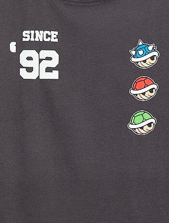 Camiseta doble manga 'Fashion UK' 'Mario' de algodón