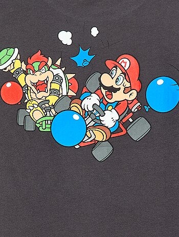 Camiseta doble manga 'Fashion UK' 'Mario' de algodón