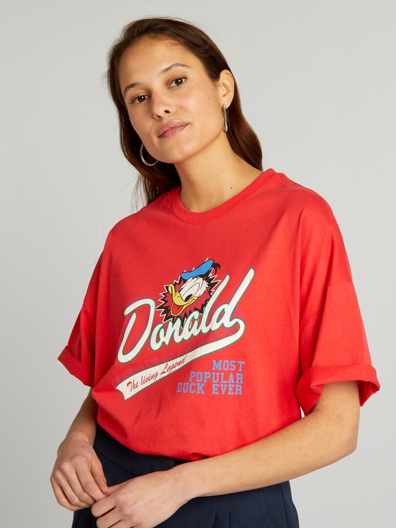 Camiseta 'Donald Duck' de 'Disney' de algodón ROJO - Kiabi